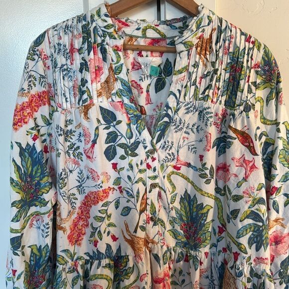 Anthropologie Kelly Louise Judd Whimsical Flannel Sleep Dress Women’s Size 1X - Picture 6 of 15